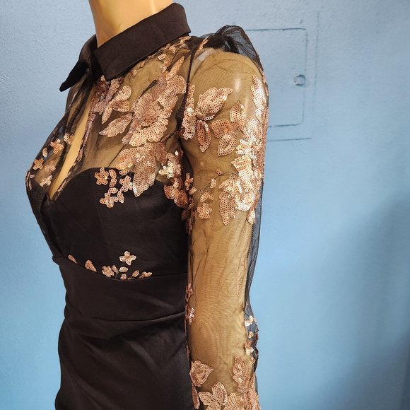 Nwt Womens Little Black Dress Small - Picture 3 of 6